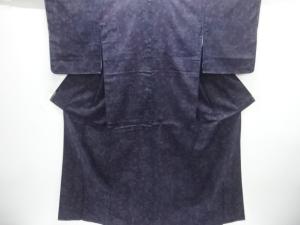 未使用品　花模様織り出し手織り紬着物